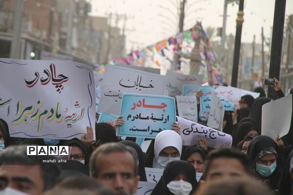 برگزاری راهپیمایی بانوان فاطمی شهرستان بهبهان