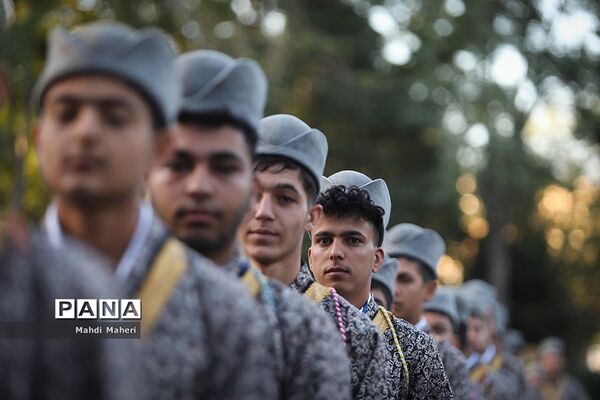 صبحگاه بیست و یکمین اردوی کشوری دانش‌آموزان پسر عشایر