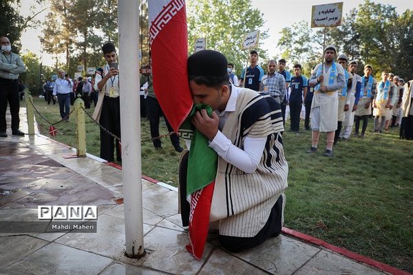 صبحگاه بیست و یکمین اردوی کشوری دانش‌آموزان پسر عشایر