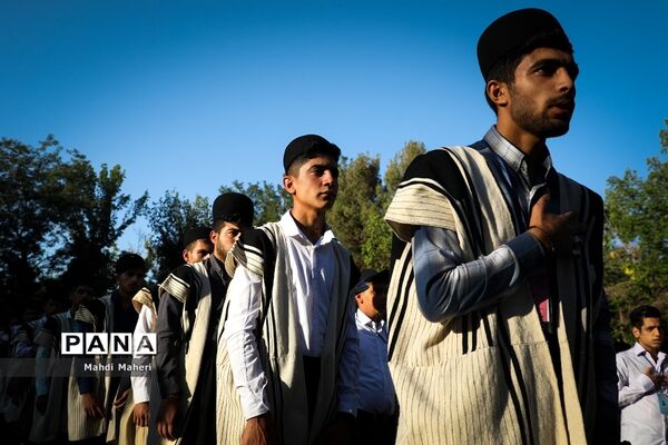 صبحگاه بیست و یکمین اردوی کشوری دانش‌آموزان پسر عشایر