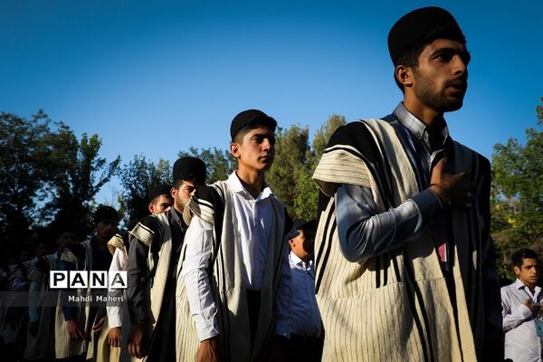 صبحگاه بیست و یکمین اردوی کشوری دانش‌آموزان پسر عشایر