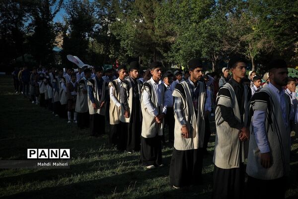 صبحگاه بیست و یکمین اردوی کشوری دانش‌آموزان پسر عشایر