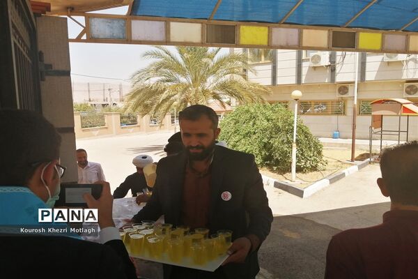 برپایی موکب دانش‌آموزی جشن غدیر در مدارس کازرون