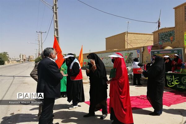 برپایی موکب دانش‌آموزی جشن غدیر در مدارس کازرون
