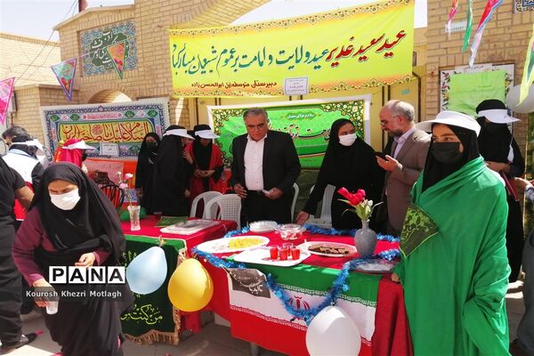 برپایی موکب دانش‌آموزی جشن غدیر در مدارس کازرون