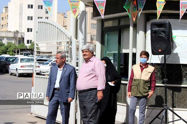 برپایی موکب مرکزی فرهنگیان و دانش‌آموزان استان فارس