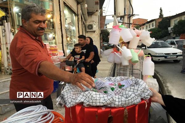 موکب مجلس دانش‌آموزی دختران شهرستان گلوگاه در شب عید غدیر