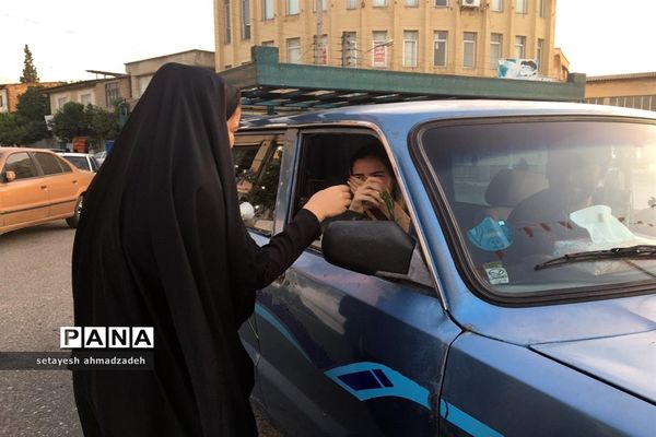 موکب مجلس دانش‌آموزی دختران شهرستان گلوگاه در شب عید غدیر