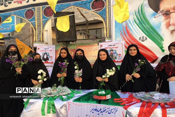 موکب مجلس دانش‌آموزی دختران شهرستان گلوگاه در شب عید غدیر