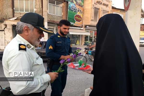 موکب مجلس دانش‌آموزی دختران شهرستان گلوگاه در شب عید غدیر