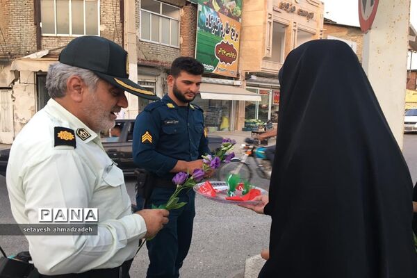 موکب مجلس دانش‌آموزی دختران شهرستان گلوگاه در شب عید غدیر