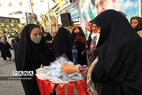 موکب مجلس دانش‌آموزی دختران شهرستان گلوگاه در شب عید غدیر