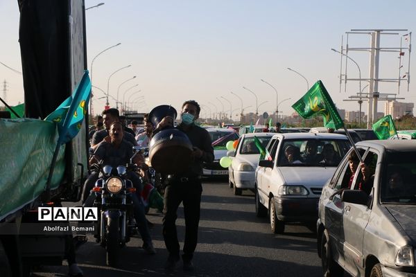 کاروان خودرویی عید غدیر در قم-1