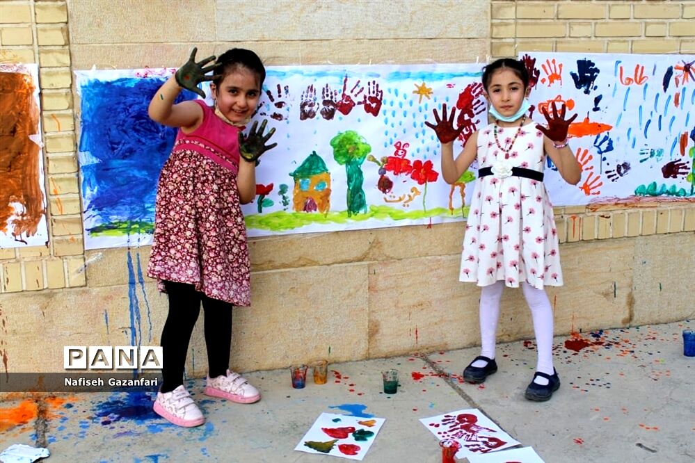 برگزاری جشنواره رنگ‌ها و آب‌ها ویژه کودکان در شیراز
