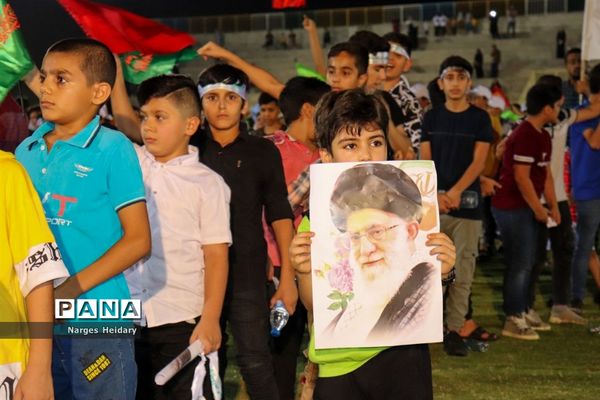 جشن بزرگ غدیر با اجرای سرود سلام فرمانده در امیدیه