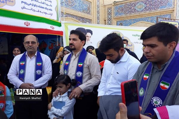 موکب فداییان ولایت سازمان دانش‌آموزی استان  فارس در روز عید غدیر خم