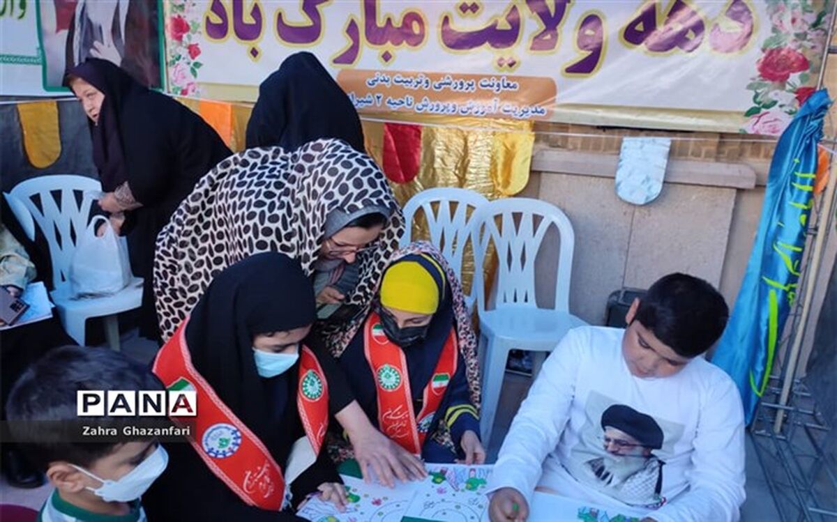 سنگ تمام دانش‌آموزان سازمان دانش‌آموزی در عید امامت و ولایت