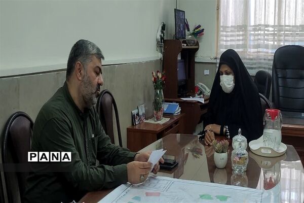 بازدید سرپرست آموزش و پرورش منطقه 11 از روند اجرایی پروژه مهر مدارس