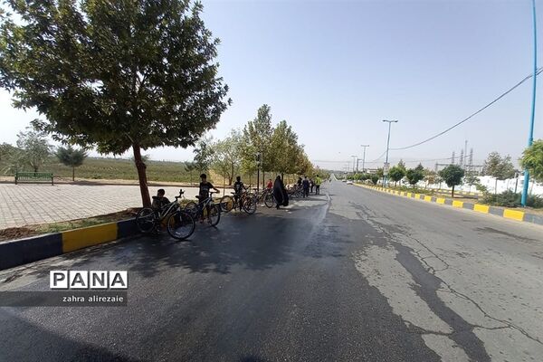 همایش دوچرخه‌سواری در شهر آبسرد دماوند