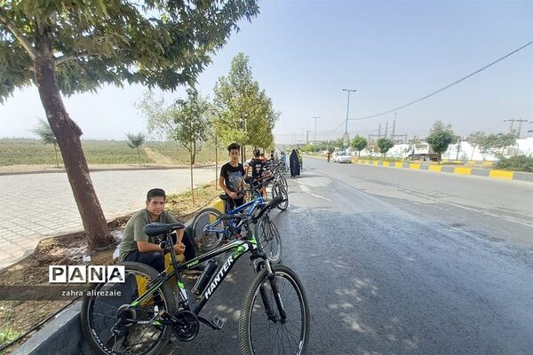 همایش دوچرخه‌سواری در شهر آبسرد دماوند