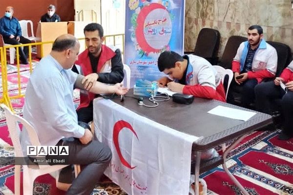 میز خدمت جمعیت هلال احمر ساری