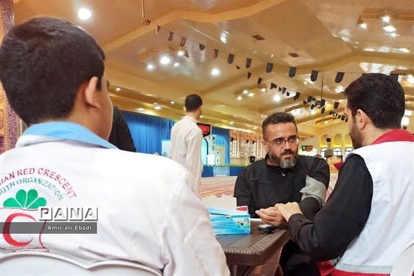 میز خدمت جمعیت هلال احمر ساری