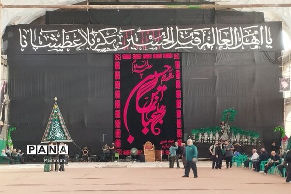 مراسم آیینی پرچم بدستان و بیرق‌داران ندای محرم نوش‌آباد