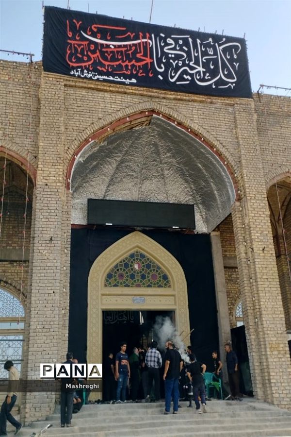 مراسم آیینی پرچم بدستان و بیرق‌داران ندای محرم نوش‌آباد