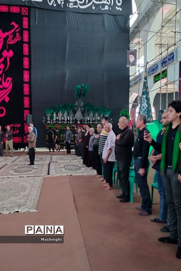 مراسم آیینی پرچم بدستان و بیرق‌داران ندای محرم نوش‌آباد