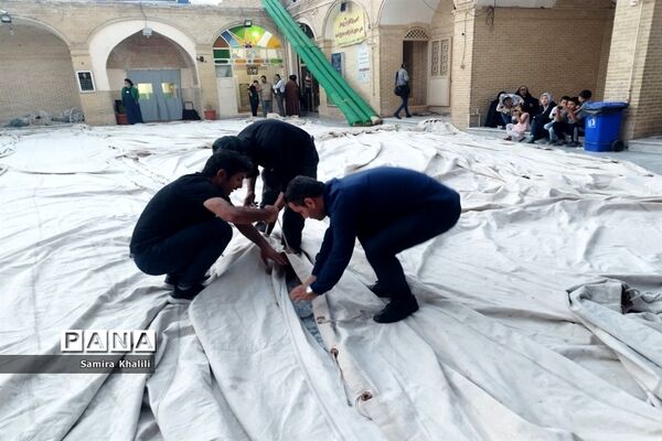 آیین سیاهپوشان مسجد تاریخی چهل اختران قم