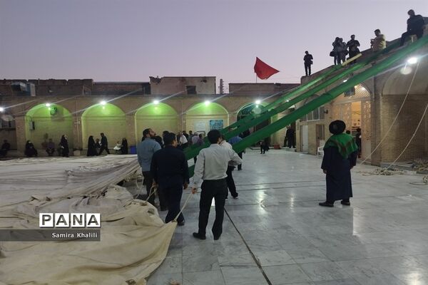 آیین سیاهپوشان مسجد تاریخی چهل اختران قم