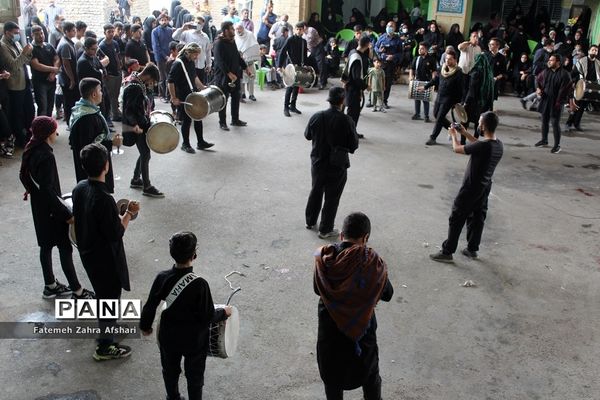 مراسم سنتی سیاه‌پوشان در حسینیه عمرانکو سمنان