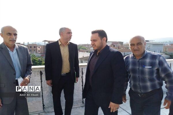 بازدید بخشدار میاندورود از پروژه دبستان شهید برزگر بادله