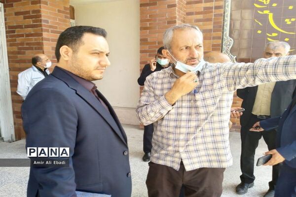 بازدید بخشدار میاندورود از پروژه دبستان شهید برزگر بادله