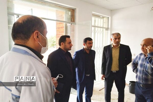 بازدید بخشدار میاندورود از پروژه دبستان شهید برزگر بادله