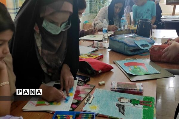 برگزاری سوگواره هنری محرم در قالب نقاشی در شهرستان نور