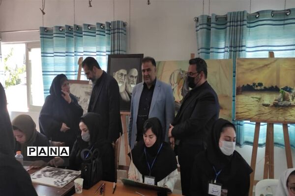 برگزاری سوگواره هنری محرم در قالب نقاشی در شهرستان نور