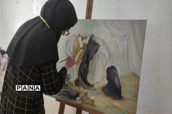 برگزاری سوگواره هنری محرم در قالب نقاشی در شهرستان نور