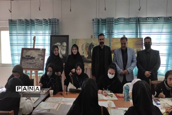 برگزاری سوگواره هنری محرم در قالب نقاشی در شهرستان نور