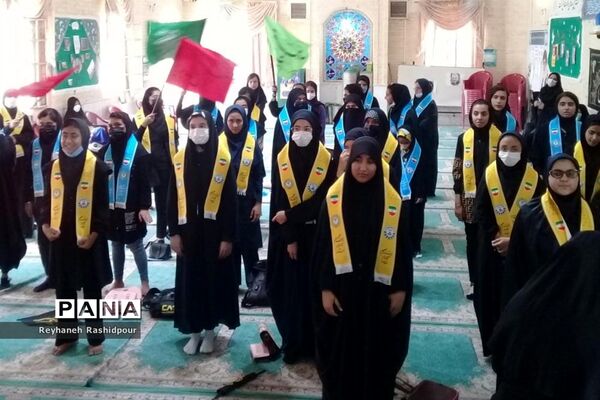 برگزاری همایش دختران بانوی بهشت ویژه دانش‌آموزان عضو سازمان دانش‌آموزی درشهرستان نی‌ریز