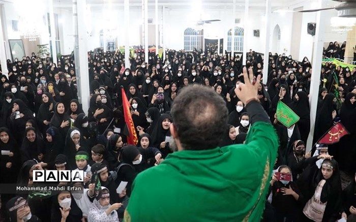 ارادت دختران سازمان دانش‌آموزی فارس به امام حسین (ع) و حضرت رقیه (س)