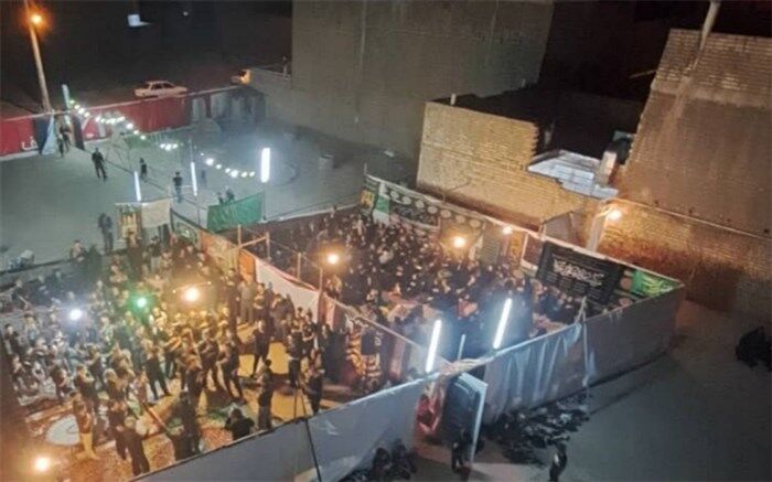 اقامه عزای سیدالشهدا در بلوار حضرت معصومه قم