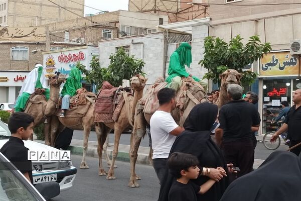 اجرای نمایش خیابانی قافله‌سالار کربلا در محمدشهر کرج