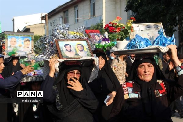 شهدای مدافع حرم، میهمان خیل عزاداران حسینی در گلوگاه