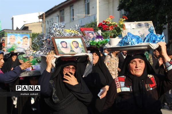 شهدای مدافع حرم، میهمان خیل عزاداران حسینی در گلوگاه