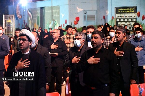 عزاداری هیات فرهنگیان شیراز در دبیرستان عشایری شهید بهشتی شیراز