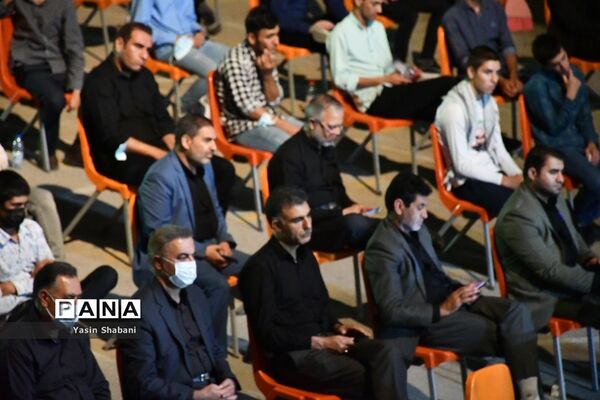 عزاداری هیات فرهنگیان شیراز در دبیرستان عشایری شهید بهشتی شیراز