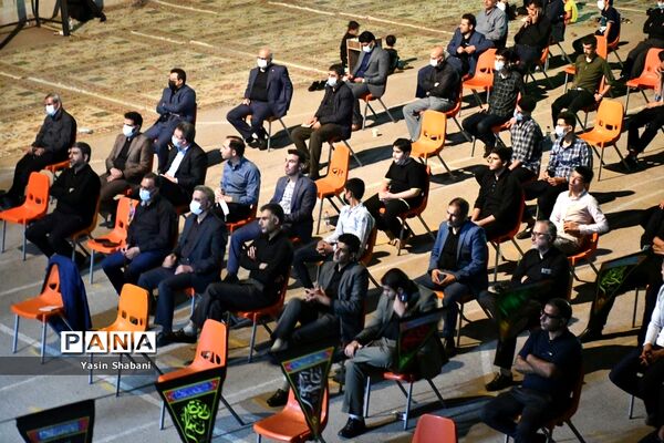 عزاداری هیات فرهنگیان شیراز در دبیرستان عشایری شهید بهشتی شیراز