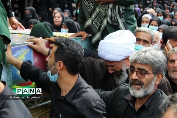 استقبال از پیکر شهید مدافع حرم در میاندورود