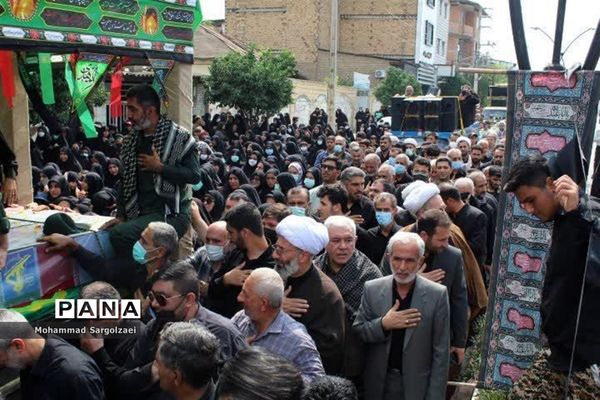 استقبال از پیکر شهید مدافع حرم در میاندورود